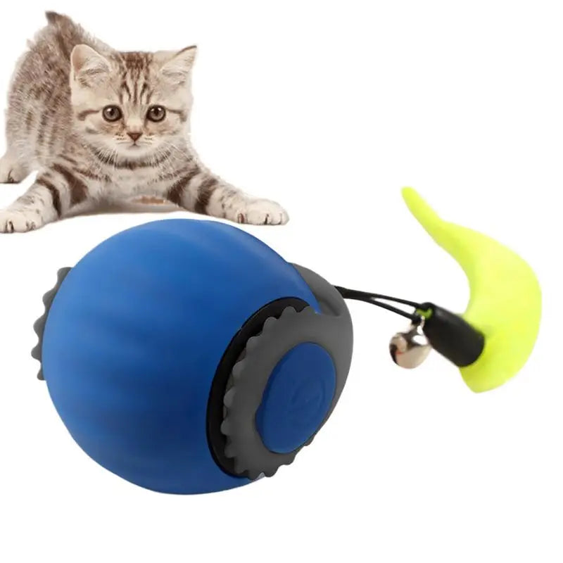 Interactive Cat Ball Toy Pet Cat Intelligent Sensor Ball Electric Toy Reduce Kitten Boredom Adjustable Ball Fast Rolling on